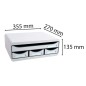Exacompta Desktop-Schubladen-Set Toolbox mit 4 Schubladen Hellgrau Exacompta Desktop-Schubladen-Set Toolbox mit 4 Schubladen Hellgrau