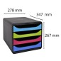 Exacompta Big-Box Schubladenbox 1928 Climate Neutral mit 4 Laden Exacompta Big-Box Schubladenbox 1928 Climate Neutral mit 4 Laden