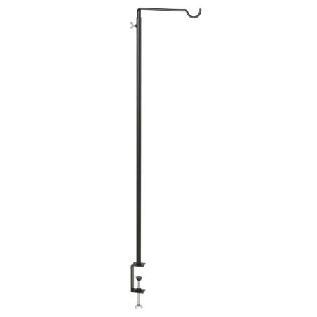H&S Collection Tischhaken mit Klemme 20x90 cm Schwarz