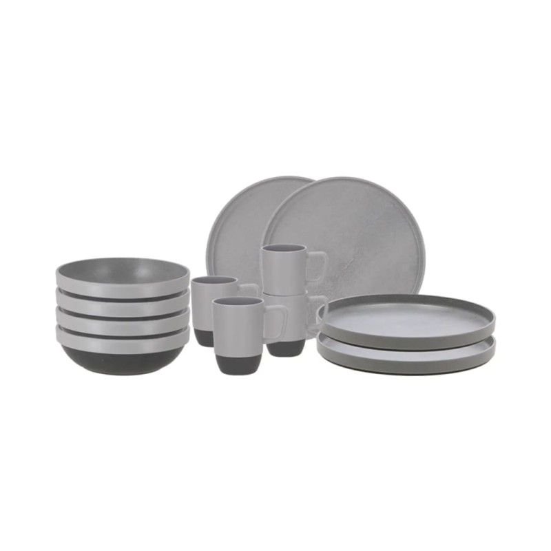 Travellife 12-tlg. Camping-Geschirr-Set Vita Grau Travellife 12-tlg. Camping-Geschirr-Set Vita Grau