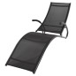 ProGarden Sonnenliege Klappbar 174x59x87 cm Schwarz ProGarden Sonnenliege Klappbar 174x59x87 cm Schwarz
