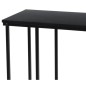 H&S Collection Beistelltisch mit MDF-Platte Schwarz H&S Collection Beistelltisch mit MDF-Platte Schwarz