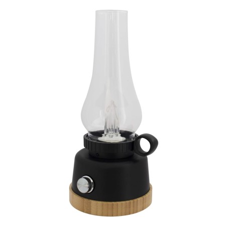 Eurotrail LED-Campinglampe Wind Bambus Schwarz