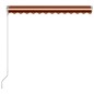 vidaXL Automatisch Einziehbare Markise 350×250 cm Orange und Braun vidaXL Automatisch Einziehbare Markise 350×250 cm Orange und Braun