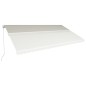 vidaXL Einziehbare Markise Handbetrieben 600 x 300 cm Creme vidaXL Einziehbare Markise Handbetrieben 600 x 300 cm Creme