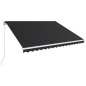 vidaXL Einziehbare Markise Handbetrieben 450 x 300 cm Anthrazit vidaXL Einziehbare Markise Handbetrieben 450 x 300 cm Anthrazit