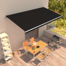 vidaXL Automatisch Einziehbare Markise 600×300 cm Anthrazit