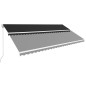 vidaXL Einziehbare Markise Handbetrieben 600 x 300 cm Anthrazit vidaXL Einziehbare Markise Handbetrieben 600 x 300 cm Anthrazit
