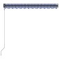 vidaXL Automatisch Einziehbare Markise 300 x 250 cm Blau und Weiß vidaXL Automatisch Einziehbare Markise 300 x 250 cm Blau und Weiß