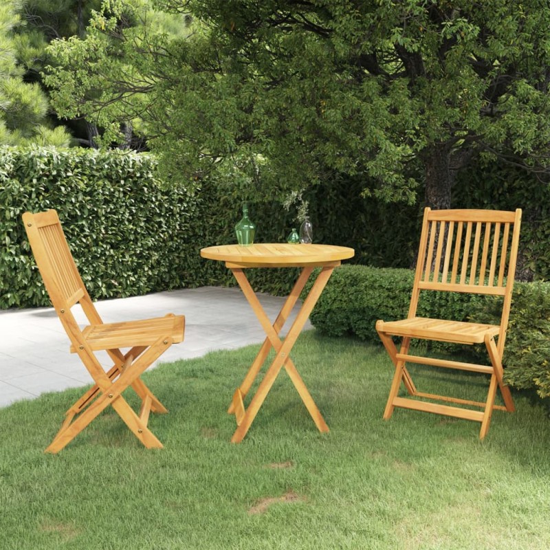 vidaXL 3-tlg. Garten-Essgruppe Klappbar Massivholz Akazie vidaXL 3-tlg. Garten-Essgruppe Klappbar Massivholz Akazie
