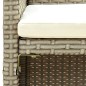 vidaXL 2-Sitzer-Gartensofa mit Polstern Beige Poly Rattan vidaXL 2-Sitzer-Gartensofa mit Polstern Beige Poly Rattan