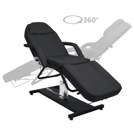 vidaXL Massagetisch Schwarz 180x62x(87-112) cm  