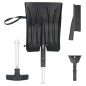 vidaXL Schneeschaufel-Set 3-in-1 Schwarz Aluminium vidaXL Schneeschaufel-Set 3-in-1 Schwarz Aluminium