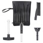 vidaXL Schneeschaufel-Set 3-in-1 Schwarz Aluminium vidaXL Schneeschaufel-Set 3-in-1 Schwarz Aluminium