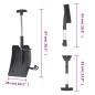 vidaXL Schneeschaufel-Set 3-in-1 Schwarz Aluminium vidaXL Schneeschaufel-Set 3-in-1 Schwarz Aluminium