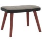 vidaXL Schaukelsessel mit Hocker Hellgrau Samt und PVC vidaXL Schaukelsessel mit Hocker Hellgrau Samt und PVC
