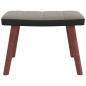 vidaXL Schaukelsessel mit Hocker Hellgrau Samt und PVC vidaXL Schaukelsessel mit Hocker Hellgrau Samt und PVC