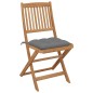 vidaXL Klappbare Gartenstühle 6 Stk. mit Kissen Massivholz Akazie vidaXL Klappbare Gartenstühle 6 Stk. mit Kissen Massivholz Akazie
