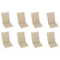 vidaXL Klappbare Gartenstühle mit Kissen 8 Stk. Massivholz Akazie vidaXL Klappbare Gartenstühle mit Kissen 8 Stk. Massivholz Akazie