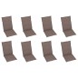 vidaXL Klappbare Gartenstühle mit Kissen 8 Stk. Massivholz Akazie vidaXL Klappbare Gartenstühle mit Kissen 8 Stk. Massivholz Akazie