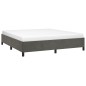 Bettgestell Dunkelgrau 180×200 cm Samt Bettgestell Dunkelgrau 180×200 cm Samt