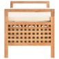 vidaXL Sitzbank mit Stauraum 93×49×49 cm Walnuss Massivholz vidaXL Sitzbank mit Stauraum 93×49×49 cm Walnuss Massivholz