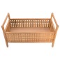 vidaXL Sitzbank mit Stauraum 93×49×49 cm Walnuss Massivholz vidaXL Sitzbank mit Stauraum 93×49×49 cm Walnuss Massivholz