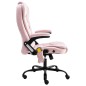 vidaXL Massage-Bürostuhl Rosa Samt vidaXL Massage-Bürostuhl Rosa Samt