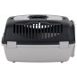 vidaXL Transportbox für Haustiere Grau und Schwarz 61x40x38 cm PP vidaXL Transportbox für Haustiere Grau und Schwarz 61x40x38 cm PP