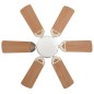vidaXL Dekorativer Deckenventilator mit Leuchtmittel 82 cm Hellbraun vidaXL Dekorativer Deckenventilator mit Leuchtmittel 82 cm Hellbraun