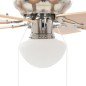 vidaXL Dekorativer Deckenventilator mit Leuchtmittel 82 cm Hellbraun vidaXL Dekorativer Deckenventilator mit Leuchtmittel 82 cm Hellbraun