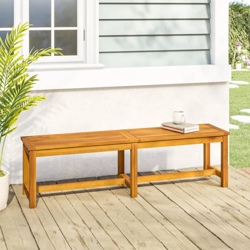 vidaXL Gartenbank 150x35x45 cm Massivholz Akazie