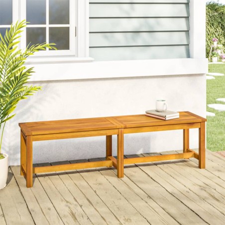 vidaXL Gartenbank 150x35x45 cm Massivholz Akazie