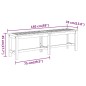 vidaXL Gartenbank 150x35x45 cm Massivholz Akazie