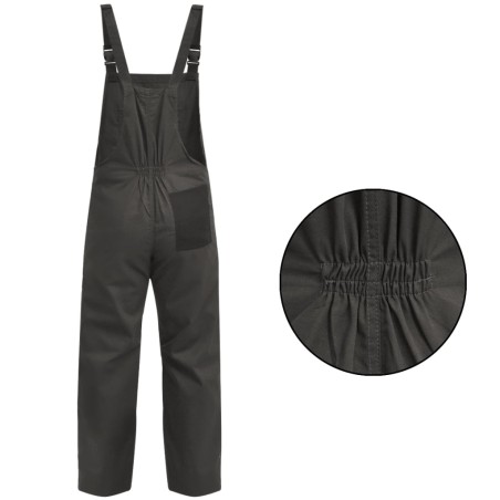 vidaXL Herren Latzhose Arbeitshose Größe XXL Grau