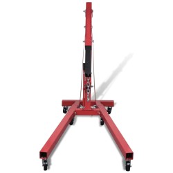 vidaXL Werkstattkran 2 Tonnen Klappbar 88,2 kg