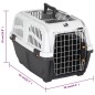 vidaXL Transportbox für Haustiere Metalltür 55x36x35 cm Polypropylen vidaXL Transportbox für Haustiere Metalltür 55x36x35 cm Polypropylen