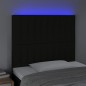 vidaXL LED Kopfteil Schwarz 100x5x118/128 cm Stoff vidaXL LED Kopfteil Schwarz 100x5x118/128 cm Stoff
