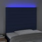 vidaXL LED Kopfteil Blau 80x5x118/128 cm Stoff vidaXL LED Kopfteil Blau 80x5x118/128 cm Stoff