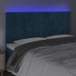 vidaXL LED Kopfteil Dunkelblau 200x5x118/128 cm Samt vidaXL LED Kopfteil Dunkelblau 200x5x118/128 cm Samt