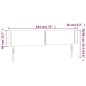 vidaXL LED Kopfteil Hellgrau 183x16x78/88 cm Samt vidaXL LED Kopfteil Hellgrau 183x16x78/88 cm Samt