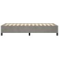 Bettgestell Hellgrau 90x190 cm Samt