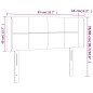 vidaXL LED Kopfteil Schwarz 83x16x78/88 cm Stoff vidaXL LED Kopfteil Schwarz 83x16x78/88 cm Stoff