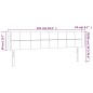 vidaXL LED Kopfteil Schwarz 163x16x78/88 cm Samt vidaXL LED Kopfteil Schwarz 163x16x78/88 cm Samt