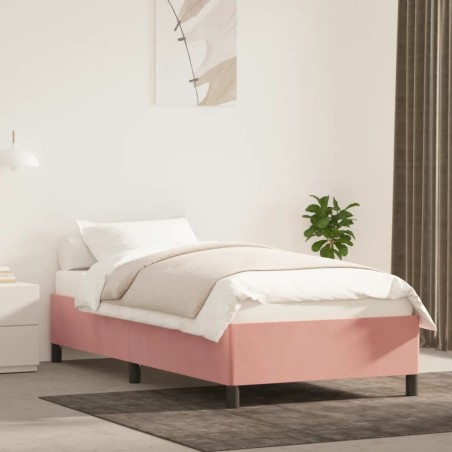 Bettgestell Rosa 100x200 cm Samt