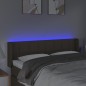 vidaXL LED Kopfteil Taupe 147x16x78/88 cm Stoff vidaXL LED Kopfteil Taupe 147x16x78/88 cm Stoff