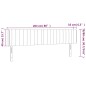 vidaXL LED Kopfteil Taupe 203x16x78/88 cm Stoff vidaXL LED Kopfteil Taupe 203x16x78/88 cm Stoff