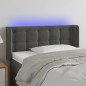 vidaXL LED Kopfteil Dunkelgrau 83x16x78/88 cm Samt vidaXL LED Kopfteil Dunkelgrau 83x16x78/88 cm Samt