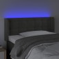 vidaXL LED Kopfteil Dunkelgrau 83x16x78/88 cm Samt vidaXL LED Kopfteil Dunkelgrau 83x16x78/88 cm Samt