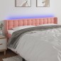 vidaXL LED Kopfteil Rosa 203x16x78/88 cm Samt vidaXL LED Kopfteil Rosa 203x16x78/88 cm Samt